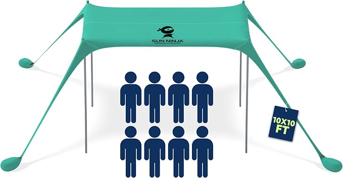 Sun Ninja Beach Tent Sun Shelter UPF50+ by SunNinja
