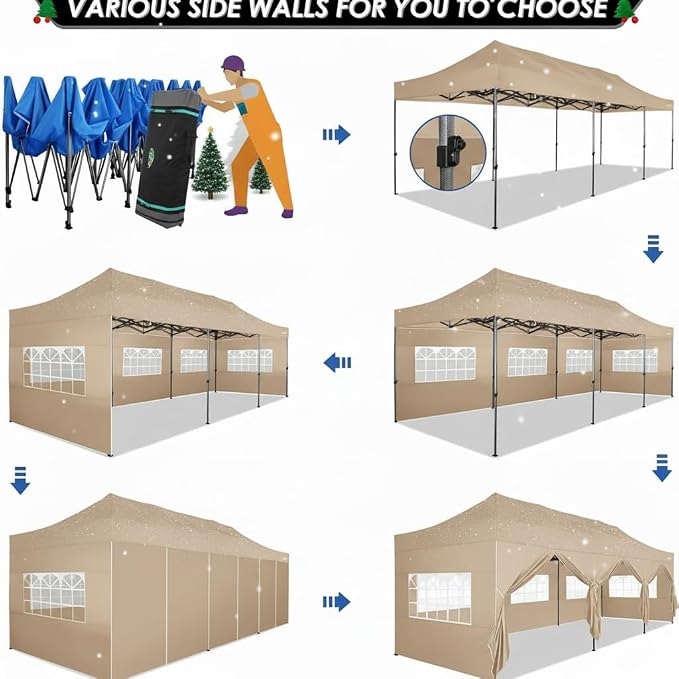 COBIZI 10x30 Pop up Canopy Heavy Duty - Image 4