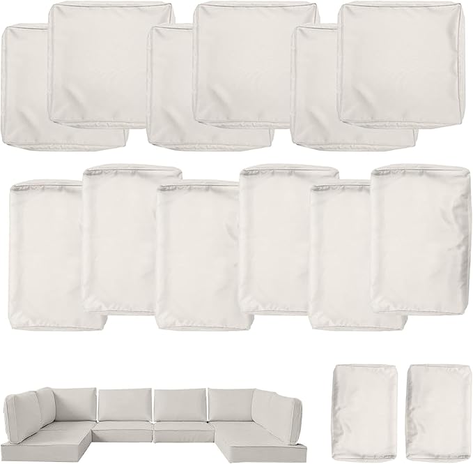 Outdoor Cushions Covers for Patio Furniture, Patio Cushion Covers Replacement by Actualaction