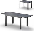 All-Aluminum Expandable Outdoor Patio Dining Table by Oasbira