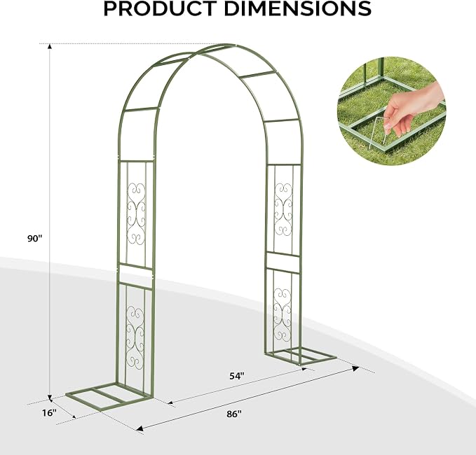 Outvita Garden Arch Trellis - Image 3