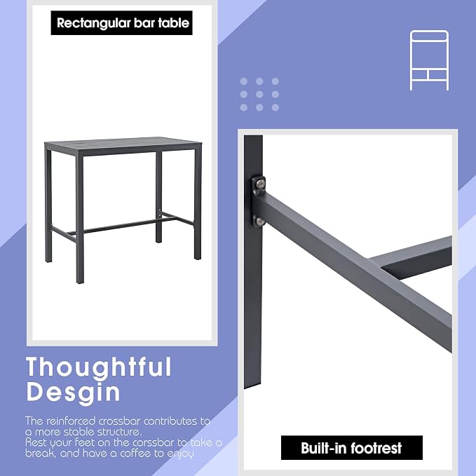 Soleil Jardin Bar Table High Top Table - Image 5