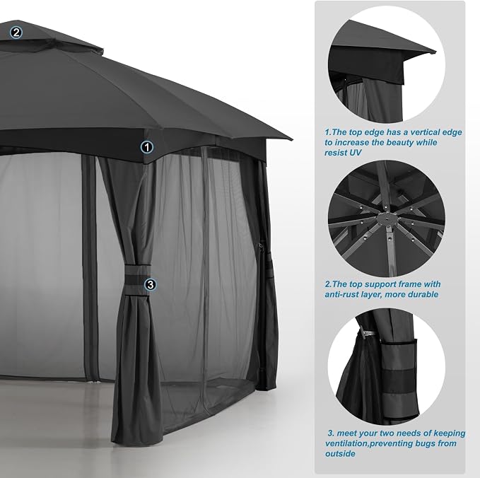 MASTERCANOPY Outdoor Patio Gazebo - Image 4