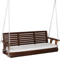 VINGLI Wooden Porch Swing, Heavy Duty 880 LBS Hanging Patio Bench by VINGLI