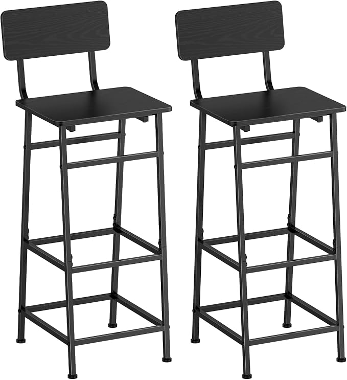 LIANTRAL Set of 2 Bar Stools, Counter Height Bar Stools by LIANTRAL