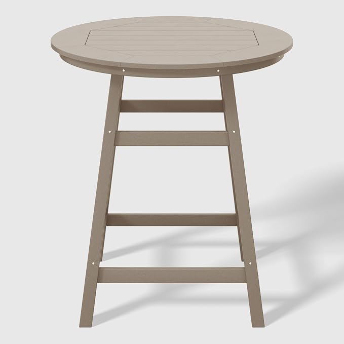 WestinTrends Malibu 5-Piece HDPE Outdoor Patio Dining Bar Bistro Table Set - Image 3