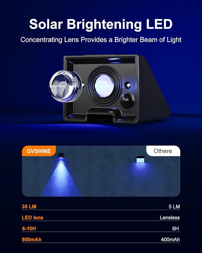 12 Pack Color Changing Solar Powered Fence Light Outdoor Decoration LED - Image 2