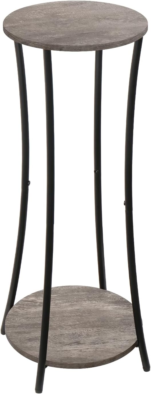 YINMIT Plant Stand Indoor, 2 Tier Round Potted Holder Rack, Flower Pot Stand - Image 9