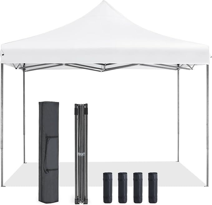 OLIXIS 10x10 Ft Pop Up Canopy Tent, Waterproof Portable Outdoor Shade Canopy by OLIXIS