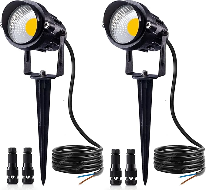SUNVIE 12W Low Voltage Landscape Lighting LED Landscape Lights 3000K Waterproof by SUNVIE