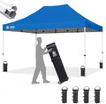 CROWN SHADES 10x15 Pop Up Canopy Tent, Thicken Frame Commercial Heavy Duty Tent by CrownShades