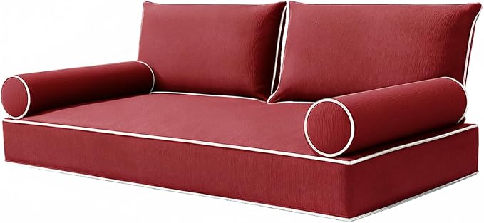 Olefin Twin Outdoor Mattress Package Daybed Cushion Set，Twin Size Porch Swing by Unknown