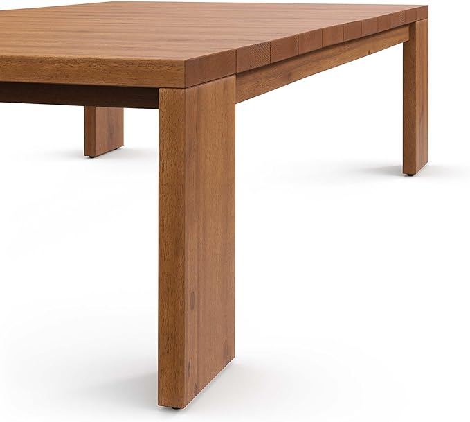 Modway Tahoe Acacia Wood Rectangular Outdoor Patio Coffee Table in Natural - Image 7