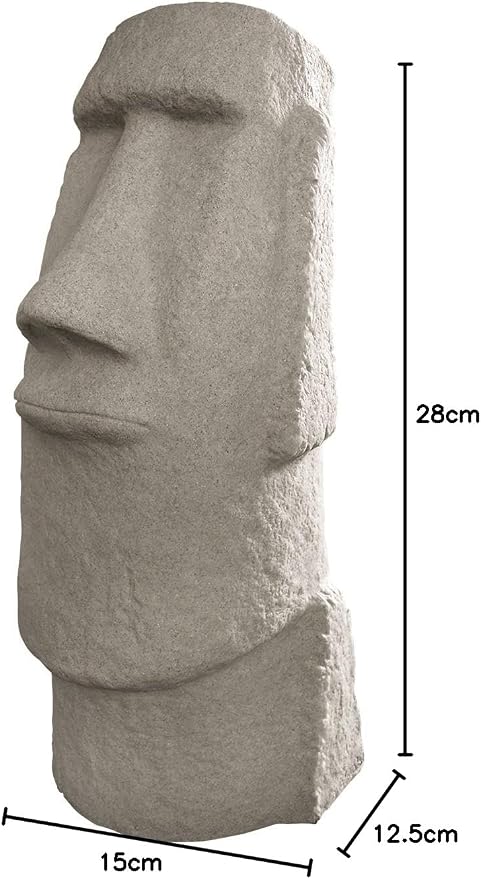 EMSCO Group Easter Island Head Statue – Natural Granite Appearance – Made of - Image 5