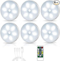 LED Closet Lights Motion Sensor Puck Light, Rechargeable Step Puck Lights by BringYouWarmLightingCare