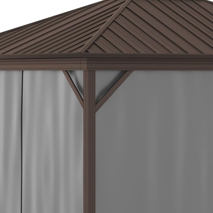Outsunny 10' x 12' Hardtop Gazebo - Image 9