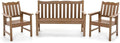 Stoog Oversized All-Weather Garden Bench & Chairs Set, 3-Piece Patio Furniture by Stoog