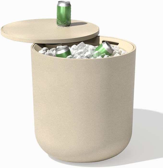 Veradek Kona Cooler Side Table – 2-in-1 Outdoor Patio Side Table w/Cooler | by VeradekOutdoor