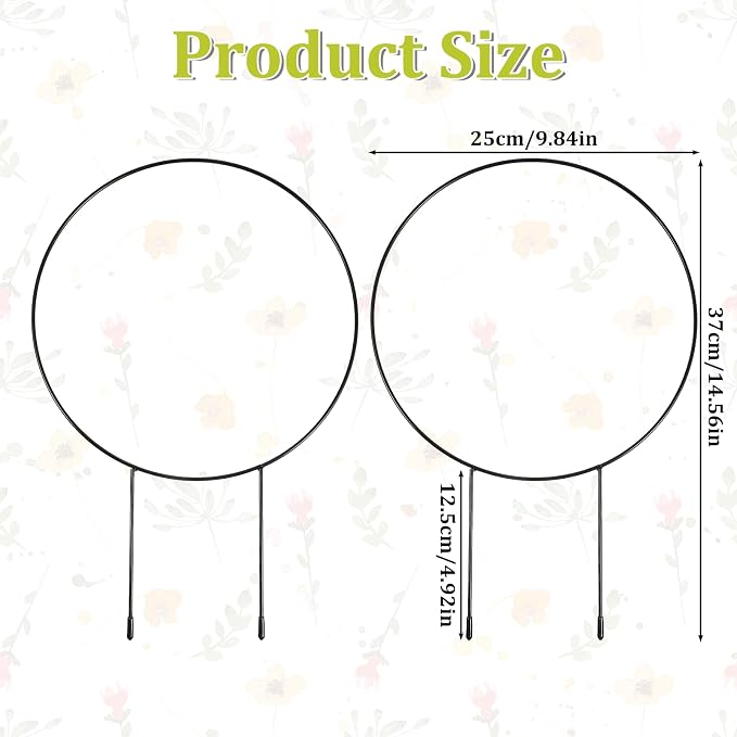 2 Pcs Trellis for Climbing Plants Indoor 14.5" Hoya Trellis Set Small Plant - Image 2