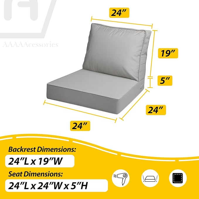 AAAAAcessories Outdoor Deep Seat Cushions - Image 5
