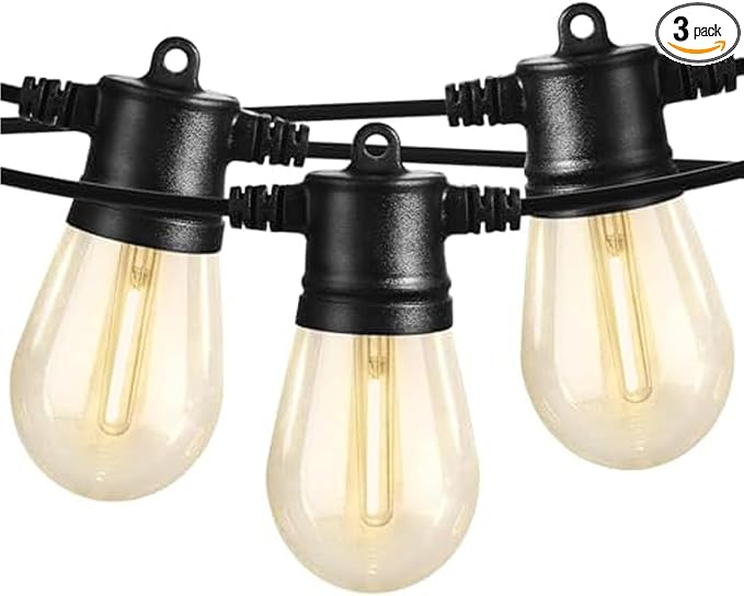 SUNTHIN Outdoor String Lights, 3 * 50FT Patio Lights by SUNTHIN