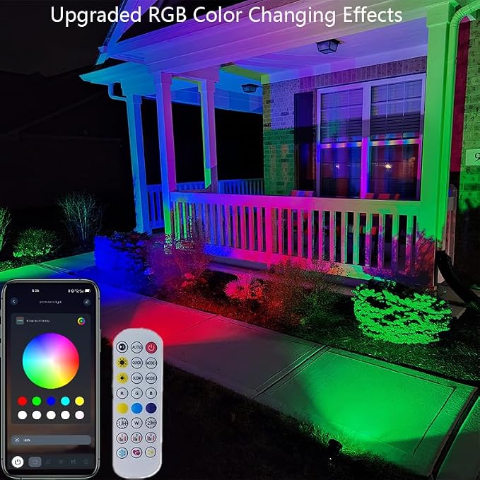 Smart Landscape Spotlights, Solar Low Voltage IP67 Waterproof Outdoor Spot - Image 2