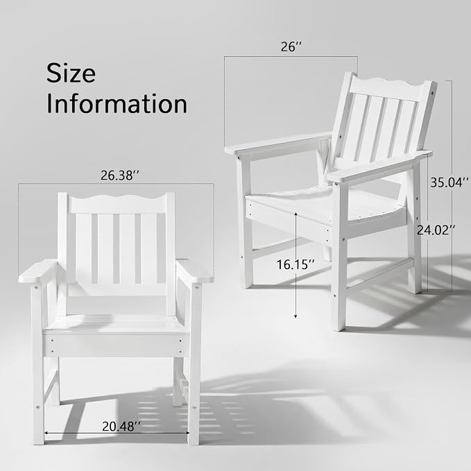 Stoog 3 Piece Patio Dining Sets, All-Weather Patio Chairs - Image 3