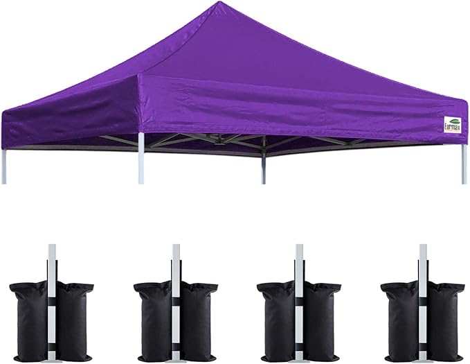 Eurmax USA New 10x10 Pop Up Canopy Replacement Canopy Tent Top Cover, Instant by Eurmax