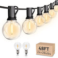 HISTAR 48Ft Patio Lights Outdoor Waterproof 24+2 Edison Bulbs by HistarDirect