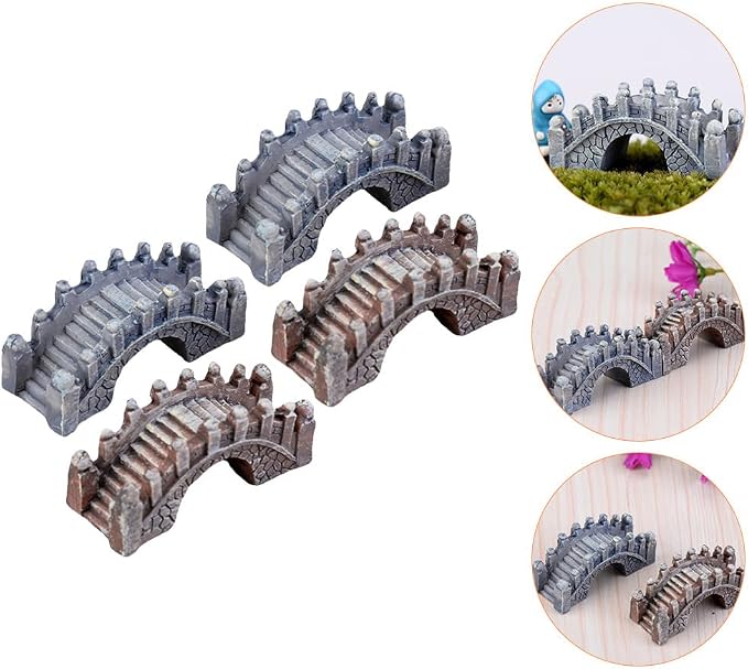 STOBOK 20 Pcs Miniature Fairy Garden Arch Bridge Figurines Figurines Micro - Image 7