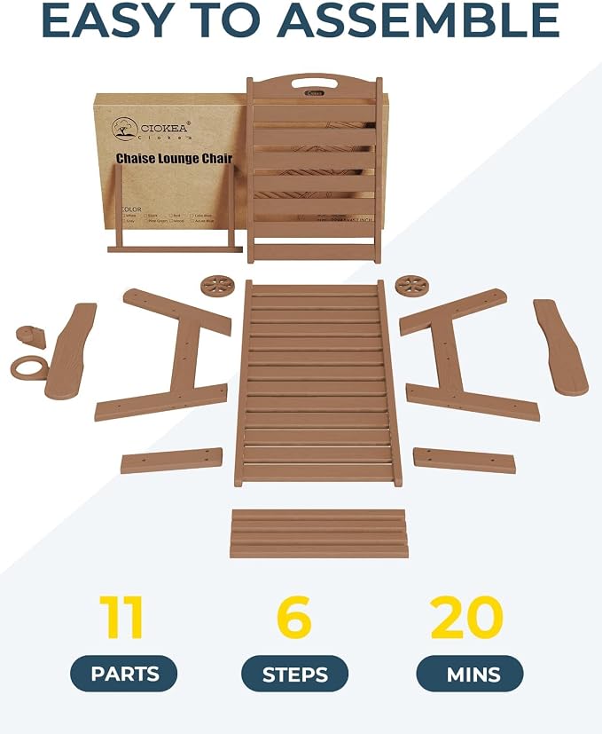 Outdoor Chaise Lounge Chair Set of 2, Patio Lounge Chairs - Image 7