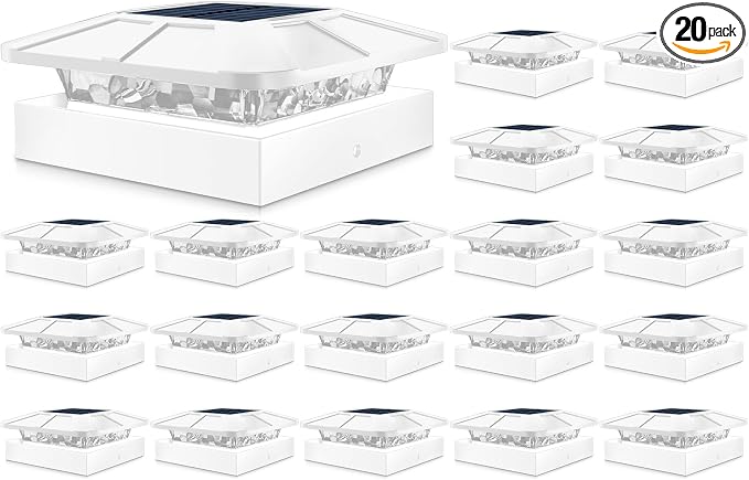 Peasur 4x4 Solar Post Cap Lights Outdoor by Peasur