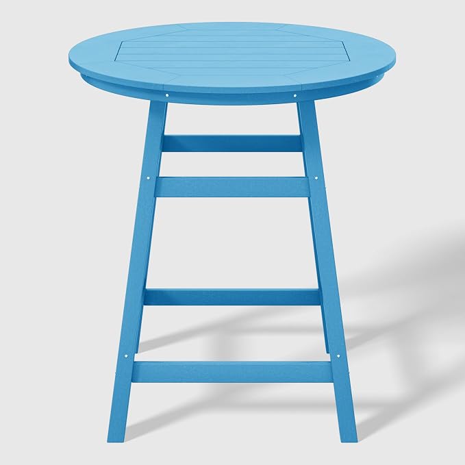WestinTrends Malibu 5-Piece HDPE Outdoor Patio Dining Bar Bistro Table Set - Image 3