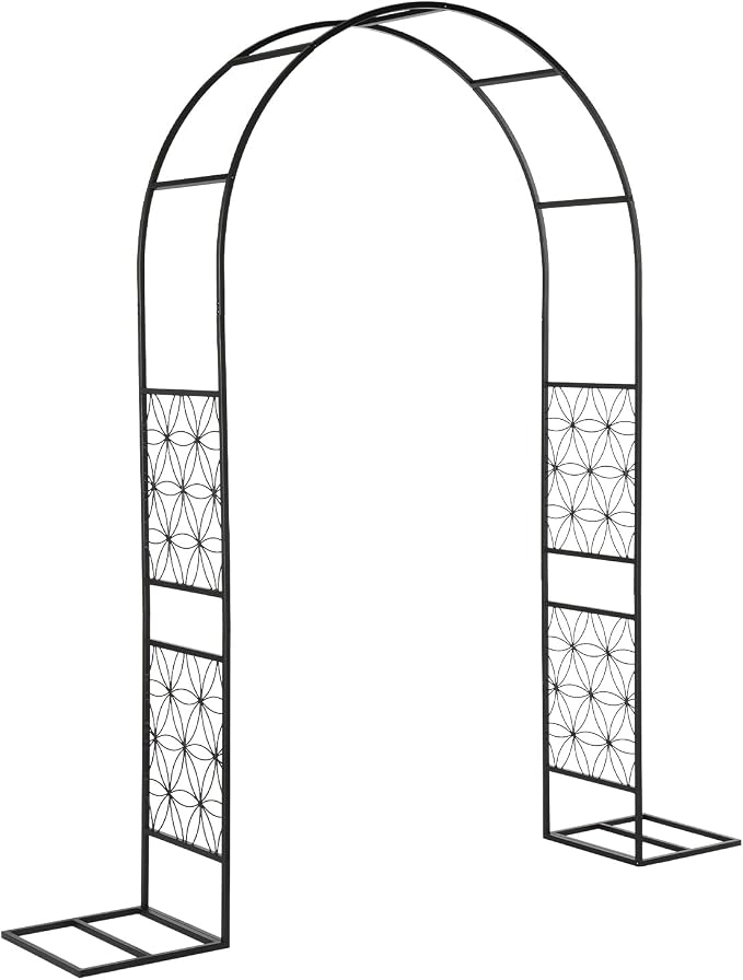 VINGLI Garden Arch Trellis, 7.6ft Arch Trellis by VINGLI
