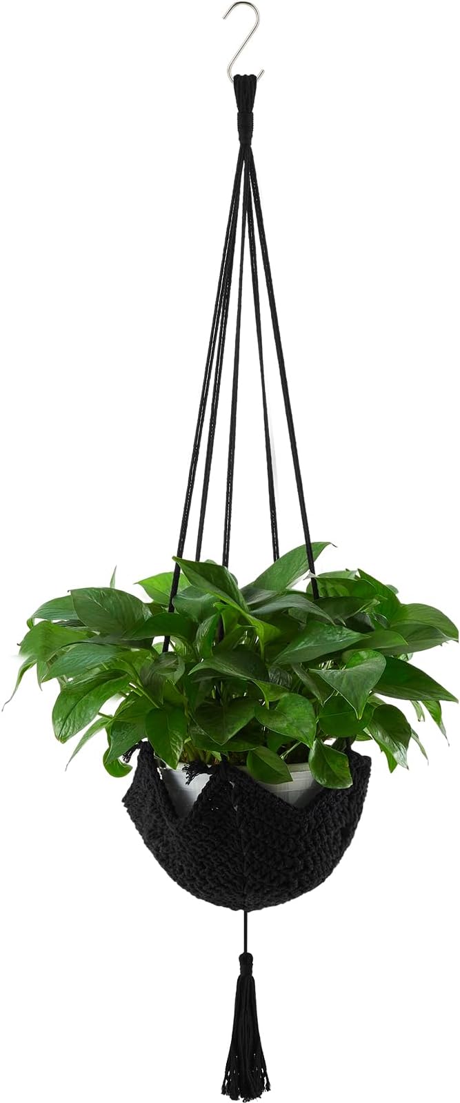 Shappy 1 Pack Jute Crochet Long Plant Hanger by Shappy