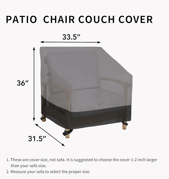 Easy-Going Outdoor Chair Cover Waterproof, Heavy Duty Patio Chair Cover - Image 6