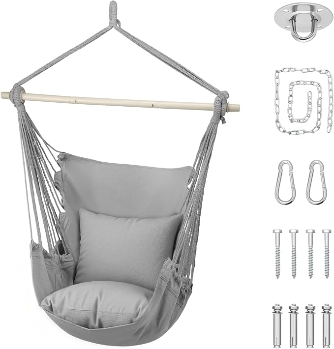 Athena Collection Hammock Chair Hanging Rope Swing Chair by AthenaCollectionFurniture