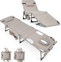 GYMAX Tanning Chair, 330LBS Beach Lounge by GYMAX
