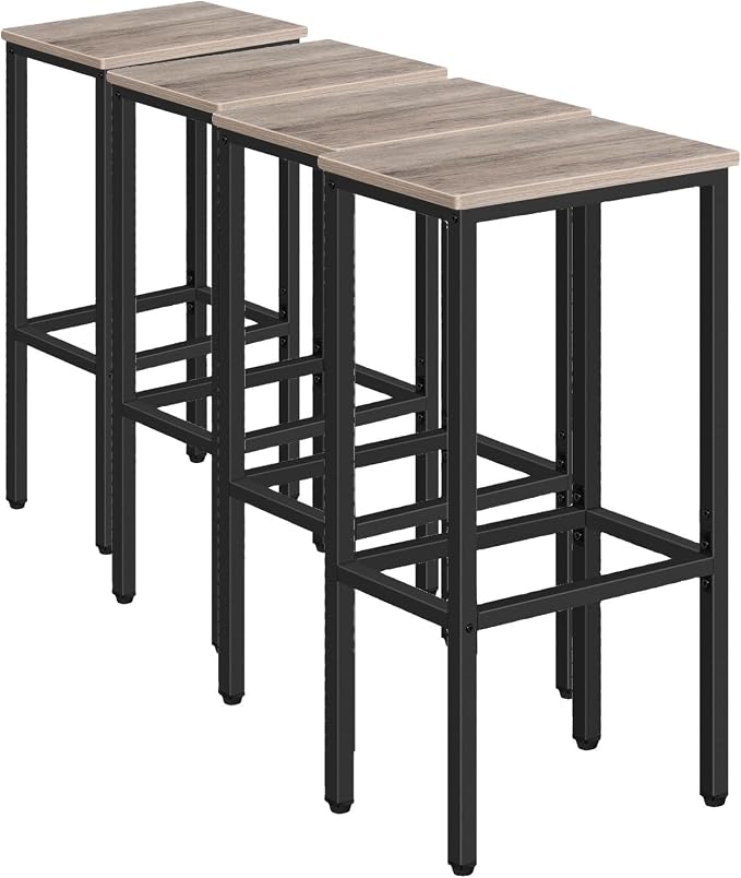 Set of 2 Bar Stools, 29.5" Tall Counter Bar Stools, Kitchen Breakfast Bar Chairs by MAHANCRIS