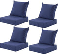 Outdoor Deep Seat Cushion Set, 24x24 Inch Water-Resistant & Fade-Resistant by MuaMelop