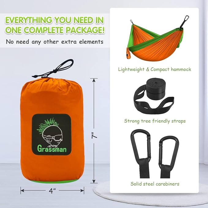 Grassman Kids Small Hammock for Camping Portable Hammock for Child Girls Boys - Image 6