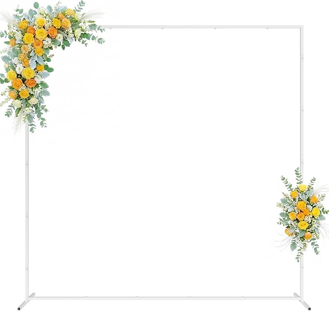 Wedding Arch Backdrop Stand 6.6x6.6 FT Square Wedding Arches by Wokceer
