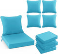 Outdoor Backrest and Deep Seat Cushion Set, Waterproof Fade Resistant Patio by SUMMSUN