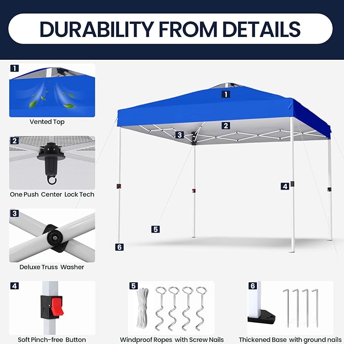 Shades 10x10 Pop Up Canopy - Image 5
