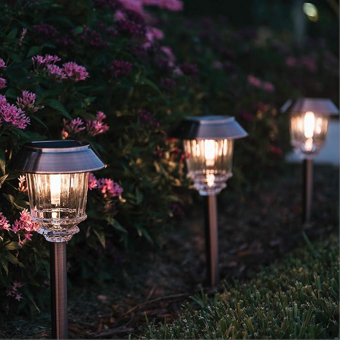 XMCOSY+ Solar Lights Outdoor Waterproof, 4 Pack Solar Lights - Image 8
