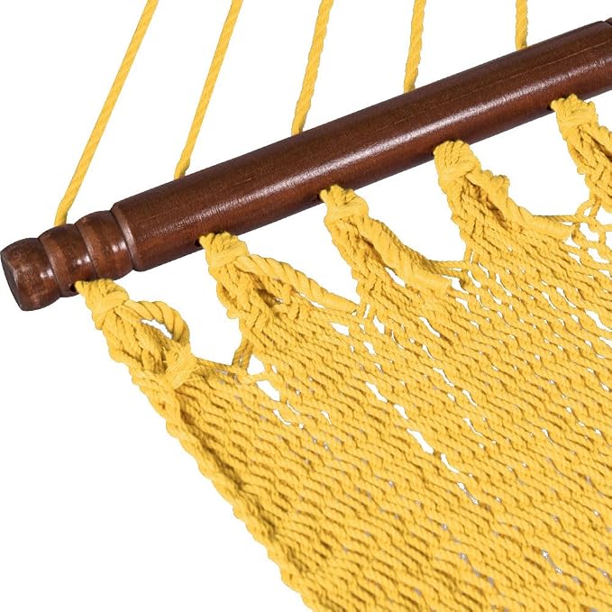 Lazy Daze Hammocks 10.5 FT Double 2 Person Caribbean Rope Hammock, Hand Woven - Image 4