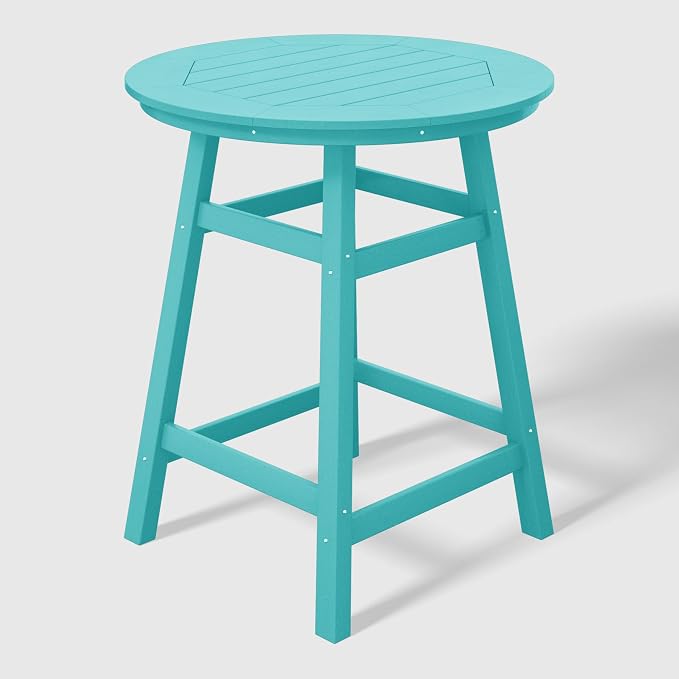 WestinTrends Malibu 5-Piece HDPE Outdoor Patio Dining Bar Bistro Table Set - Image 5