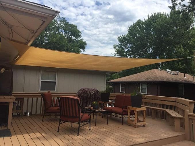 FLY HAWK Rectangle Patio Sun Shade Sail Canopy by Unknown