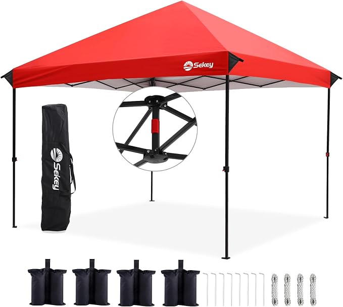 Sekey 10x10 Instant Pop Up Canopy – One Push Setup Easy Up Gazebo; 99% UV by Sekey