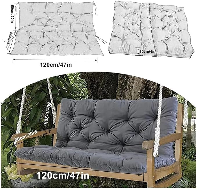 Swing Cushion Replacement Outdoor Porch Waterproof Bench Cushion 2-3 Seater - Image 6